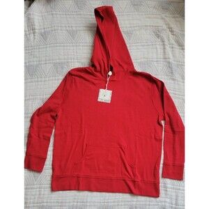 Kate quinn women's‎ organic cotton hoodie red small nwt